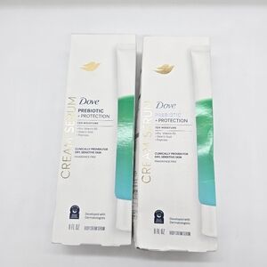 Set of 2 Dove Body Cream Serum Prebiotic Protection 8oz each